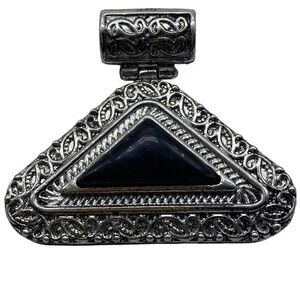 Plum Jasper Gemstone Sterling Silver 925 Pendant 1.75in